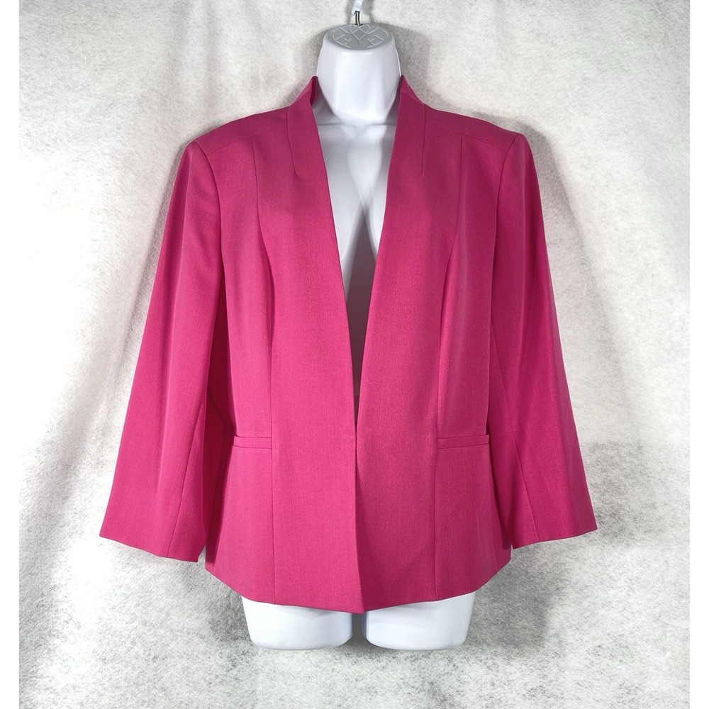Kasper Jacket Women's 14 Pink Perfection Blazer Long Sleeves Group 2 NWT